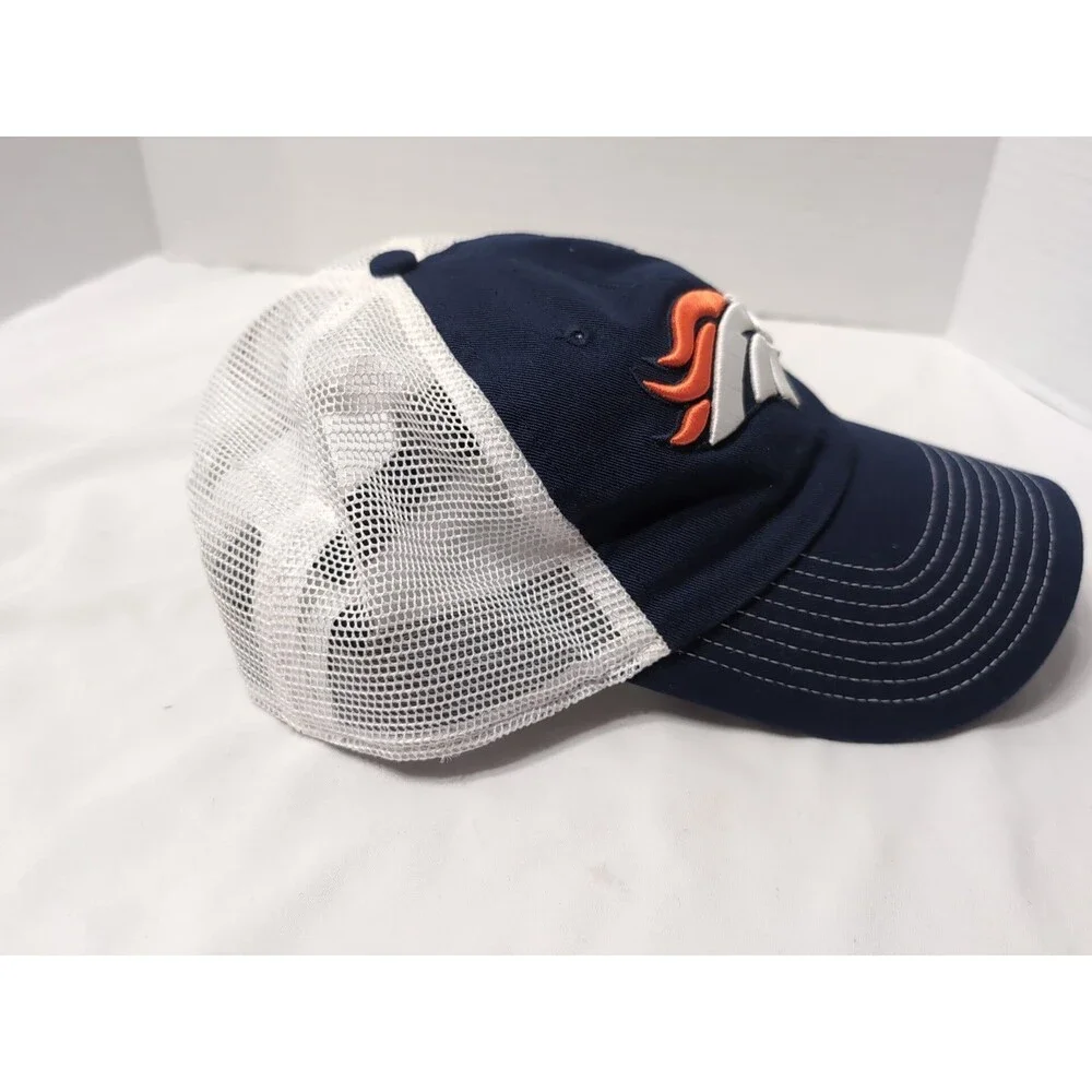 DENVER BRONCOS Fanatics Trucker Mesh Snapback Hat/Cap Embroidered ONE SIZE ADJST